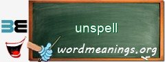 WordMeaning blackboard for unspell